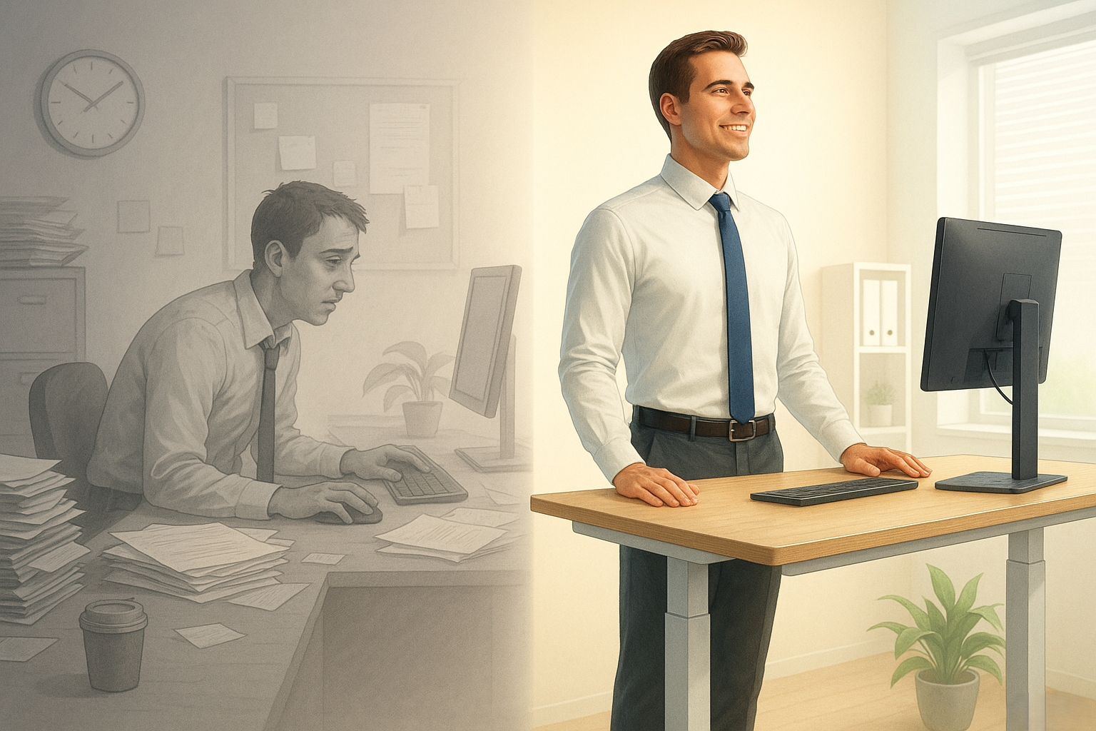 Banner showcasing R8 benefits for corporate professionals' well-being