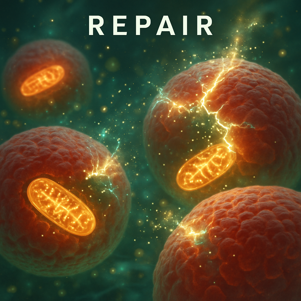 Visualization of cellular rejuvenation for R8 REPAIR stage